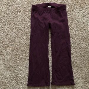 Tea Collection Bootcut Legging Pants maroon burgundy Cotton Size 5 girls